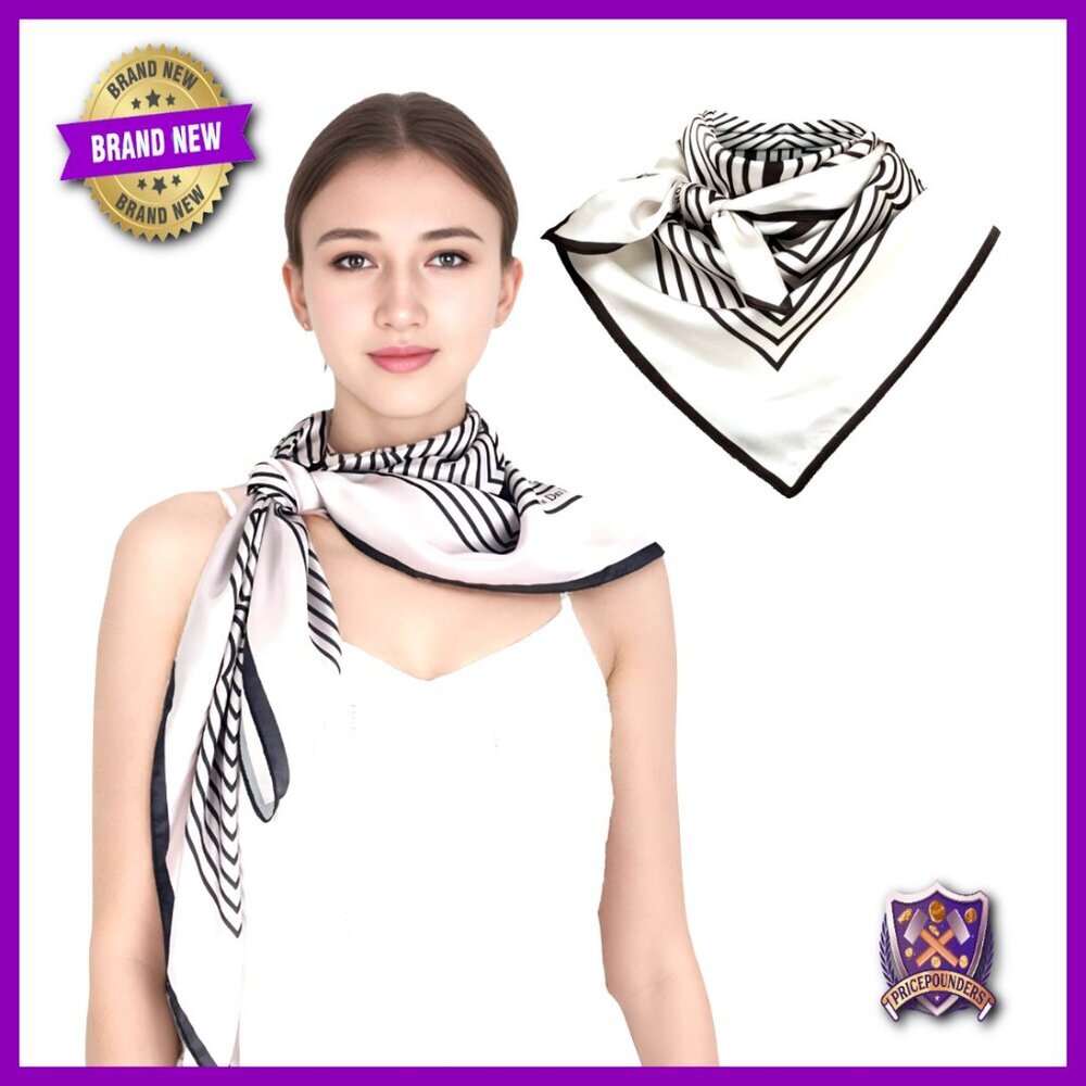 35x35 Inch Polyester Satin Scarf, Lightweight Wrap, Fashion Accessory